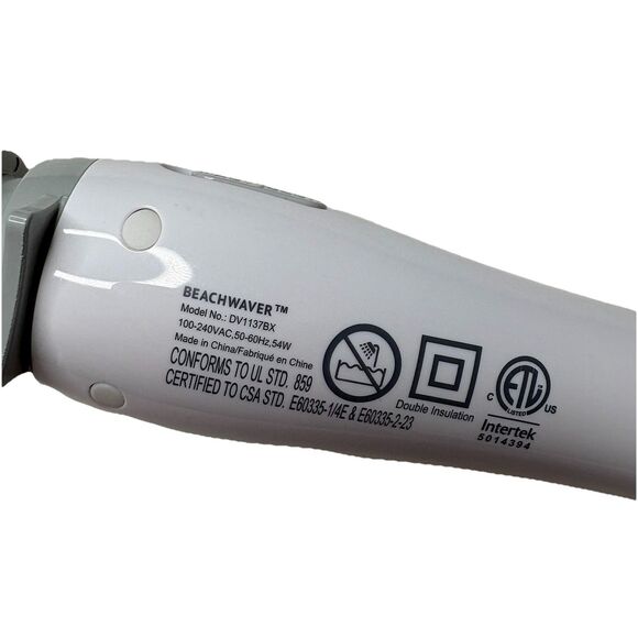Beachwaver S1 Ceramic Rotating Curling Iron White 1" Barrel DV1137/S1 - Picture 4 of 6